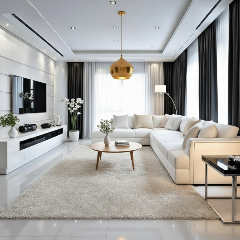 Simple White Living Room Decor for Everyday Comfort