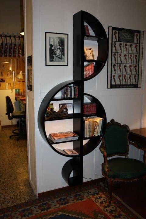 1. Modern Circular Bookshelf Design Ideas