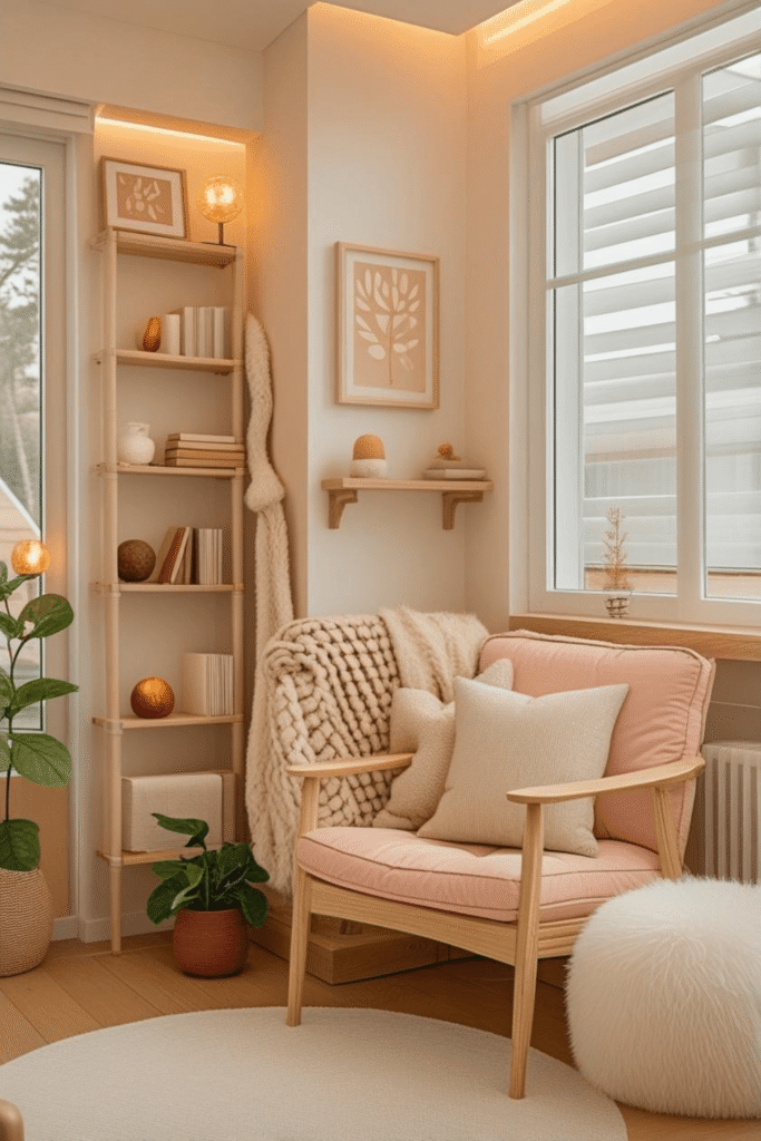 3. Long-tail Keyword small home library corner setup ideas with chair