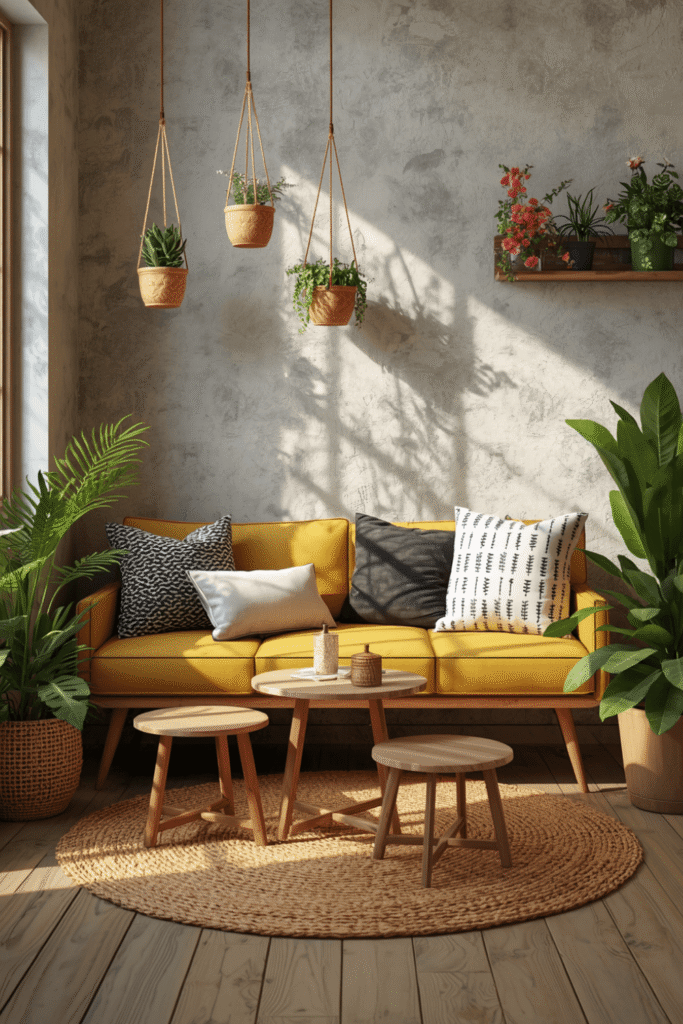 3. Scandinavian Corner Seating Ideas with Minimal Furniture