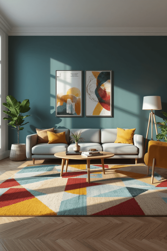 5. Retro Living Room Decor Ideas with Modern Touch