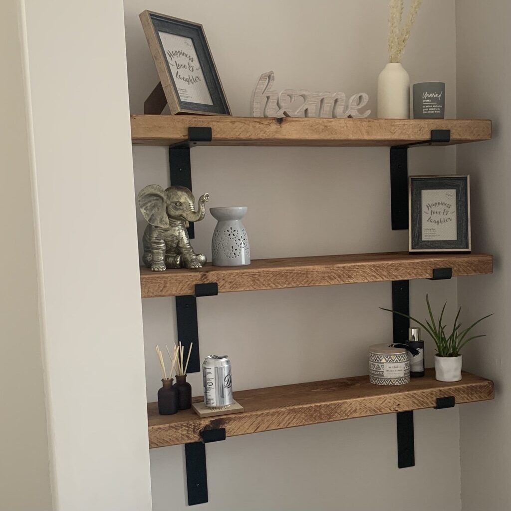 Wooden Wall Panel Shelves 