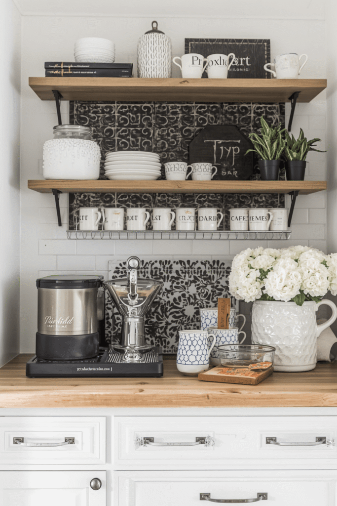 An Easy Way To Set Up A Modern Coffee Station