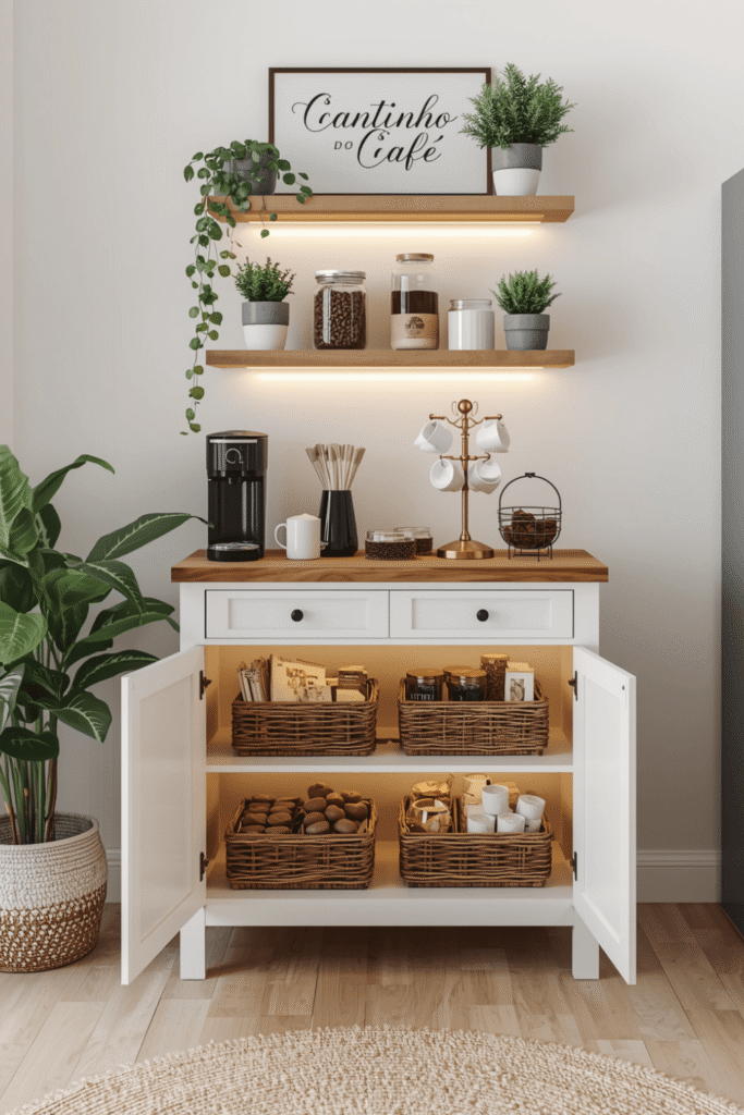 Create A Radiant Coffee Corner Using Soft Lights