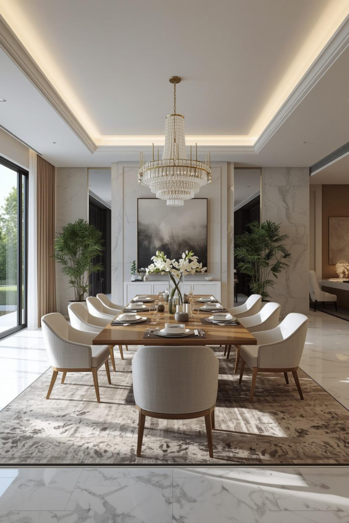 Luxury Modern Dining Room Designs For Big, Luxury Homes