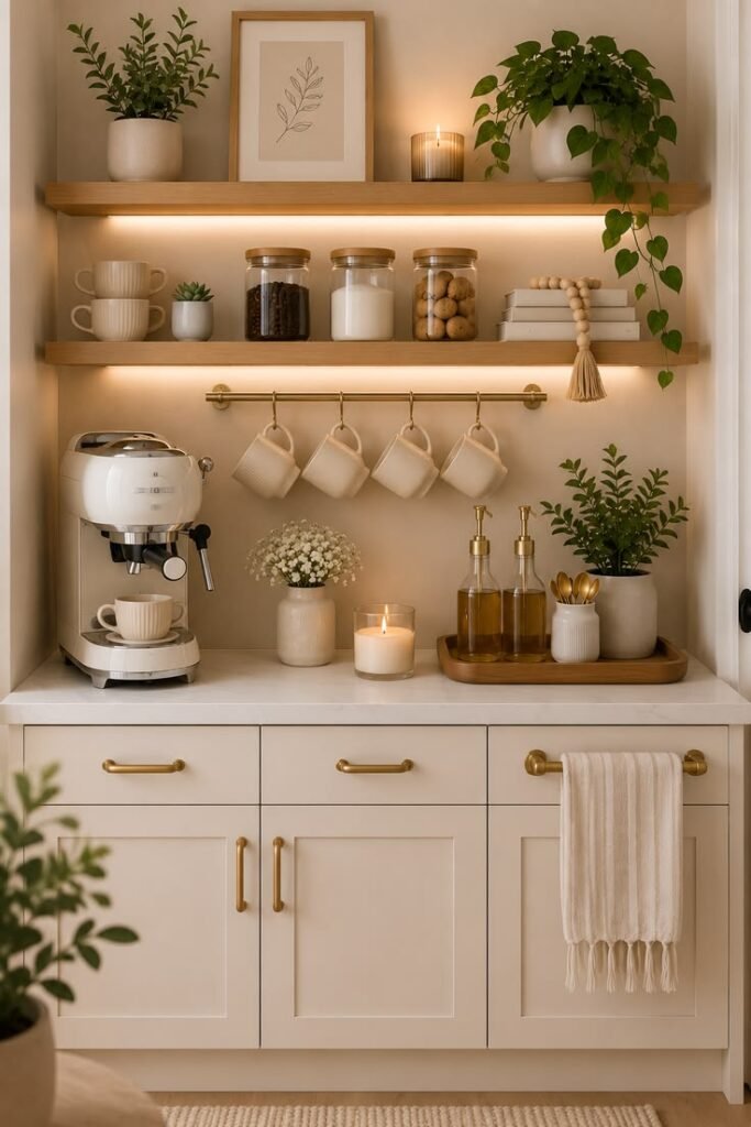 Mix Farmhouse And Modern Coffee Bars