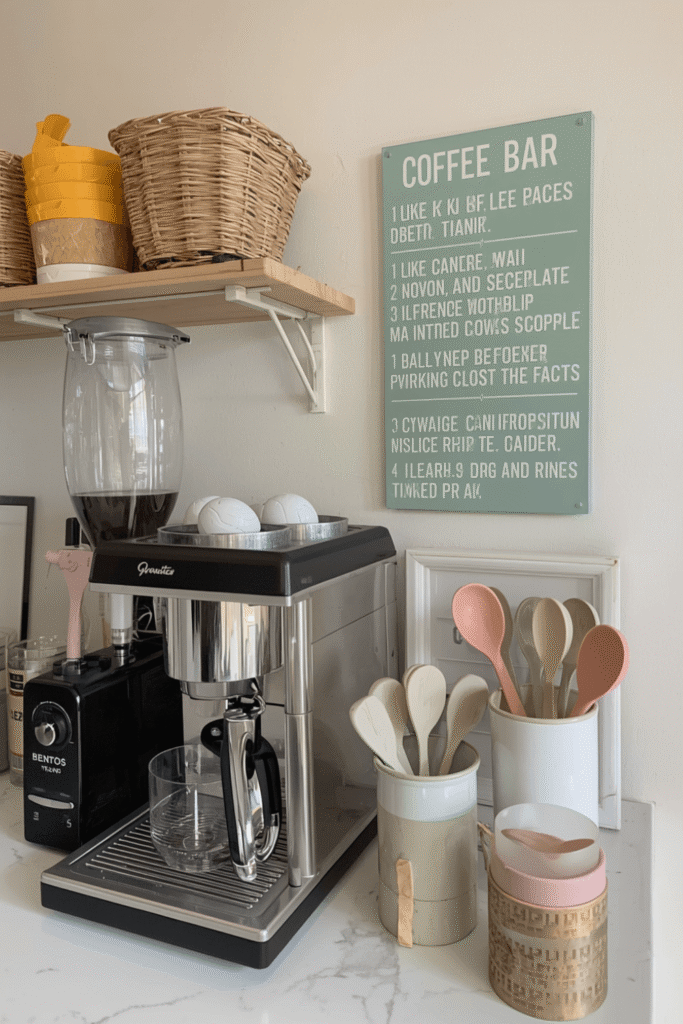 Organize Your Coffee Bar With Trays And Jars