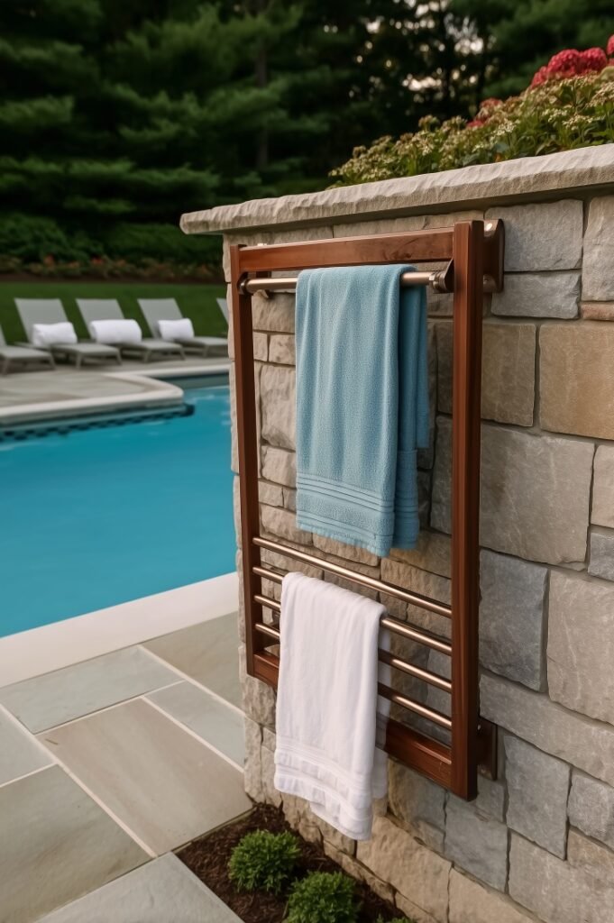 Pool Towel Rack Ideas 