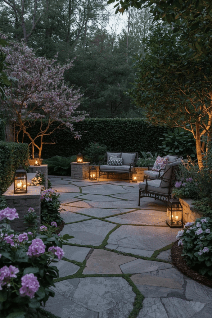 Let's Go Towards Timeless Aesthetics With Those Evergreen Flagstone Patio Designs