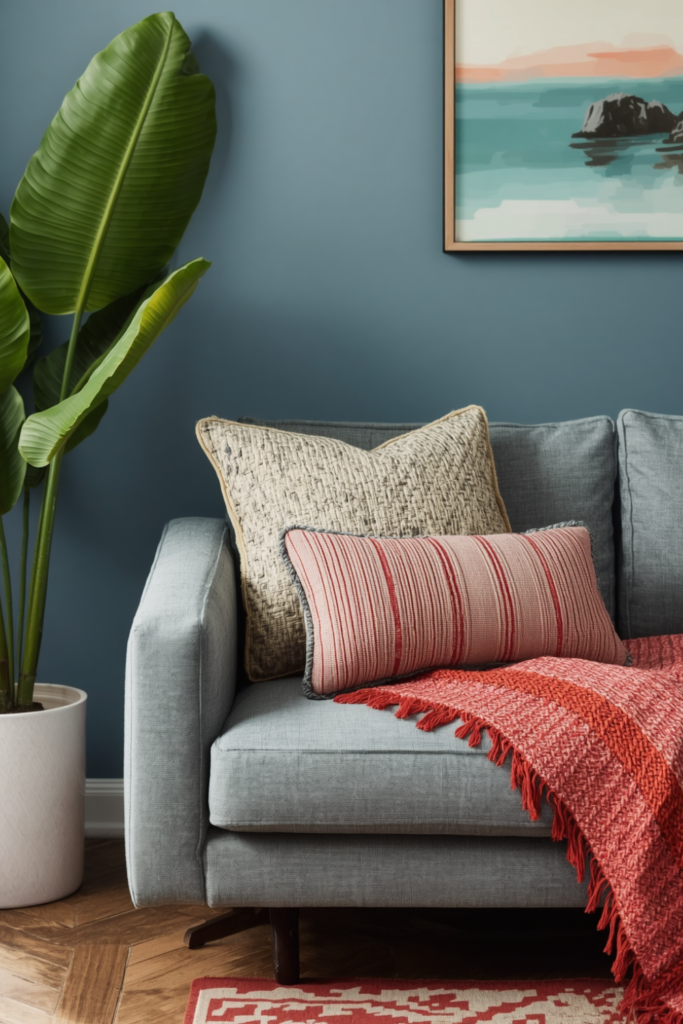 Pop Colors Cushions and Warm Textures