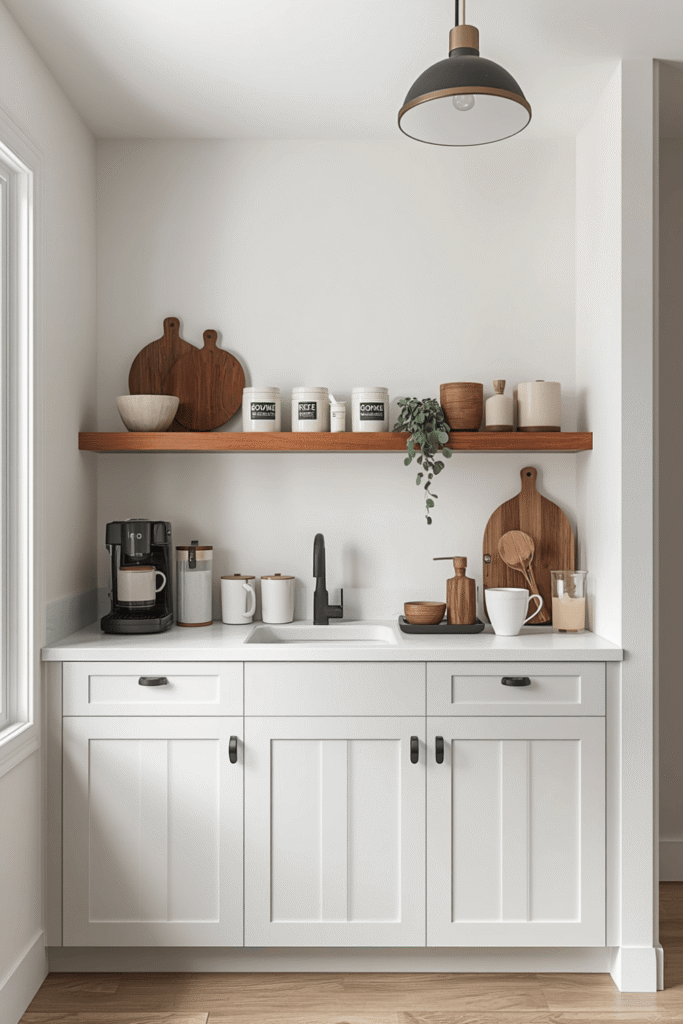 Use Natural Coffee Bar Decor