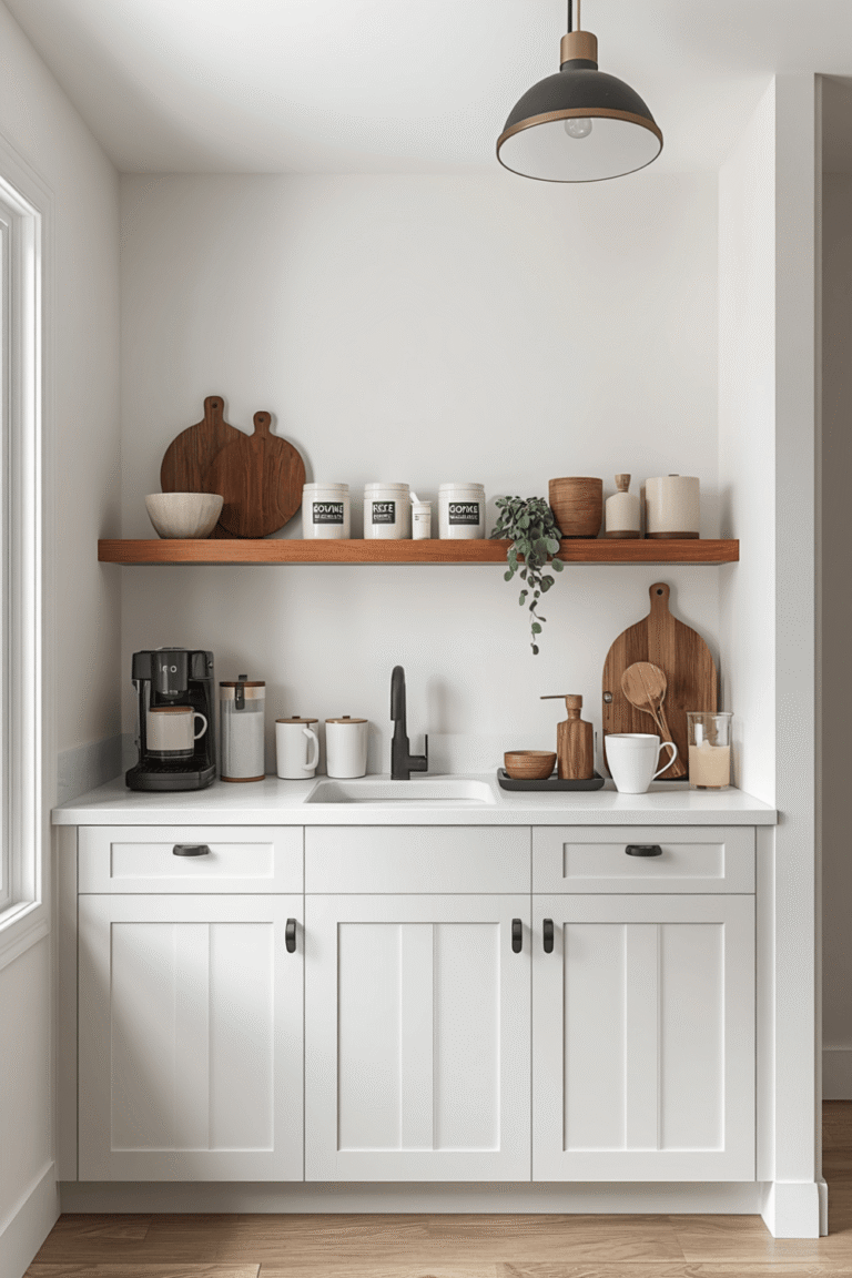 Use Natural Coffee Bar Decor