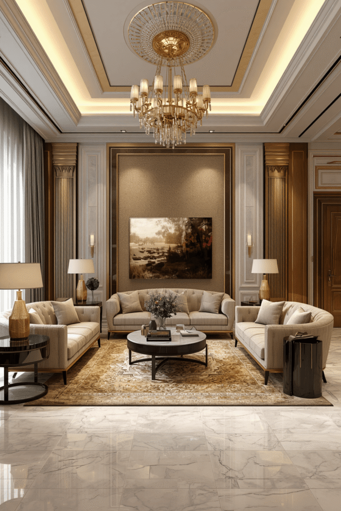 A flush or semi-flush fixture when ceilings run low