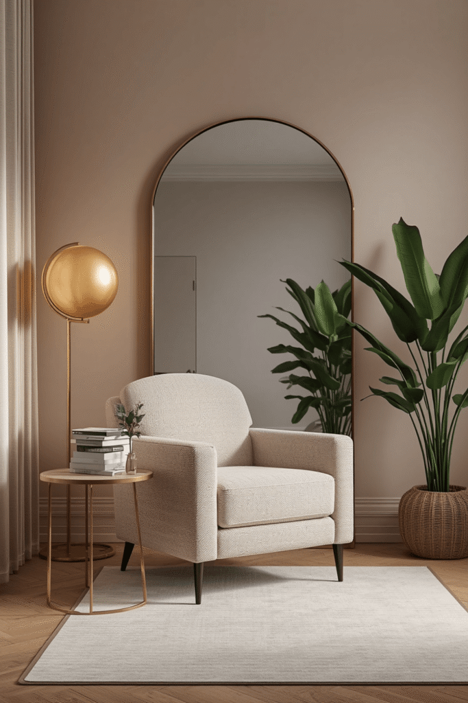 A low slipper chair for a more minimalist, Scandinavian feel