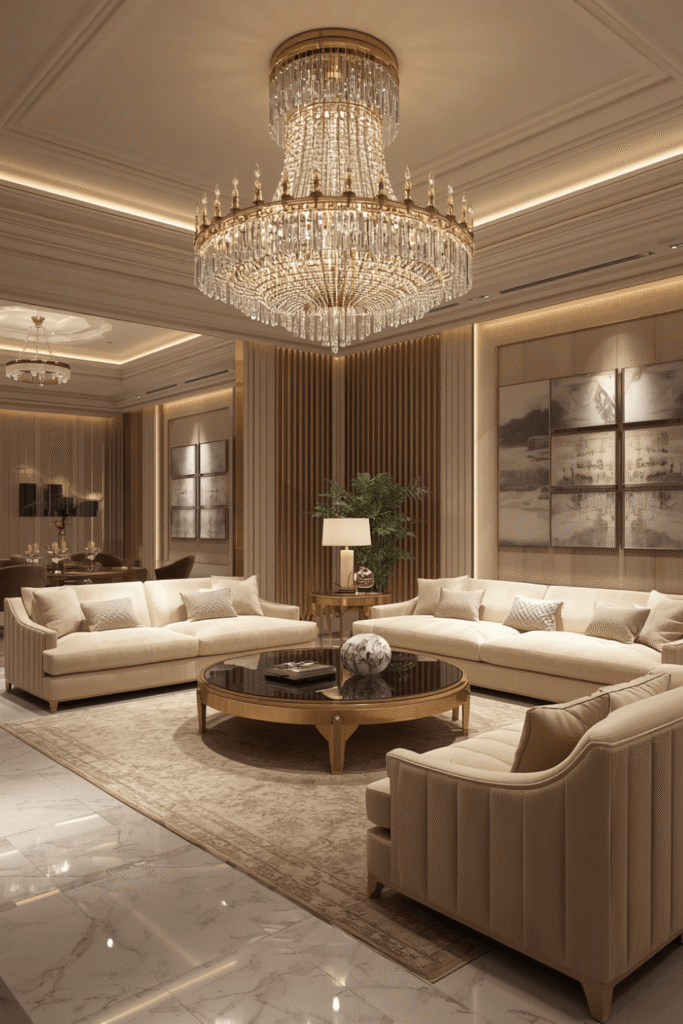 A tailored sofa in a durable, high-quality fabric