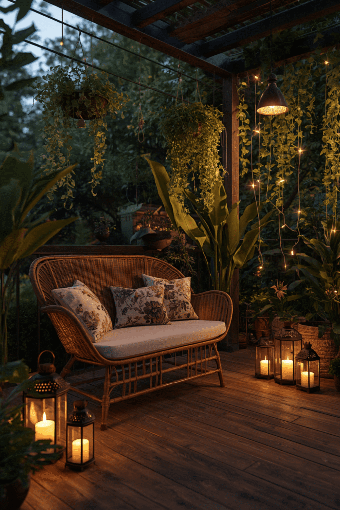 Floor cushions and a low table for a relaxed