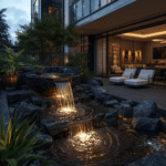 Freestanding Tiered Stone Fountain