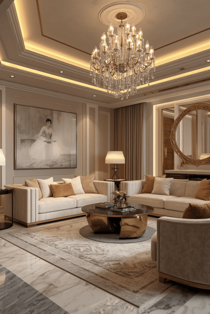 Fresh greenery or flowers as a finishing touch