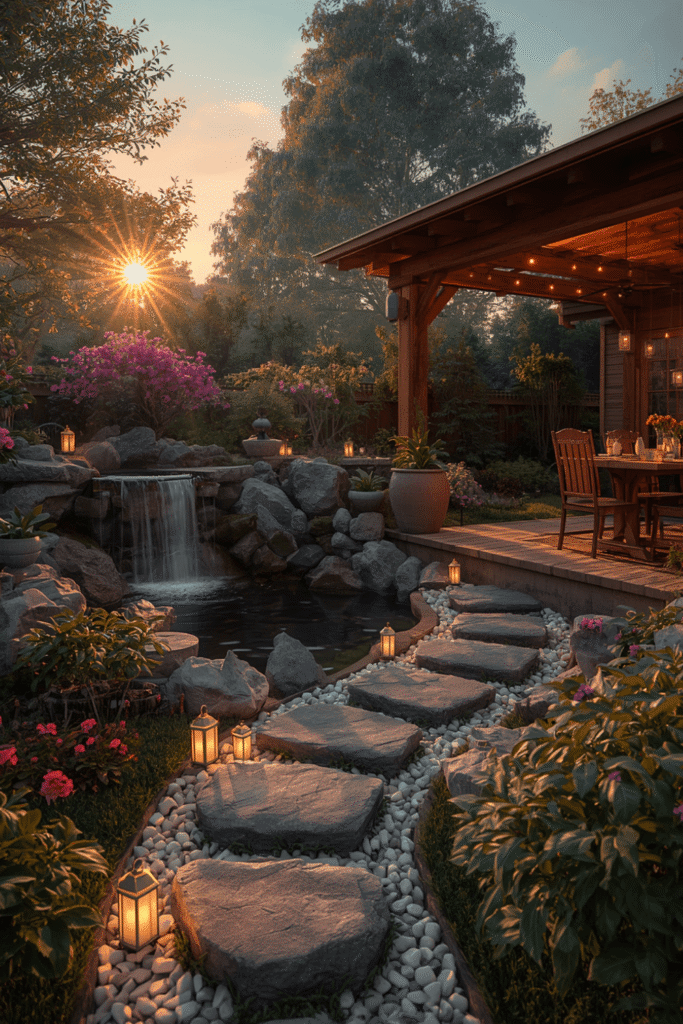 Low Path Lighting Along Garden Pathways