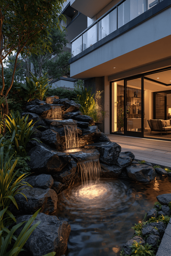 Solar-Powered Floating Fountain