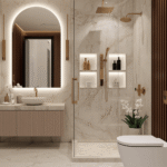 1. Consider book-matched marble for a genuinely timeless statement