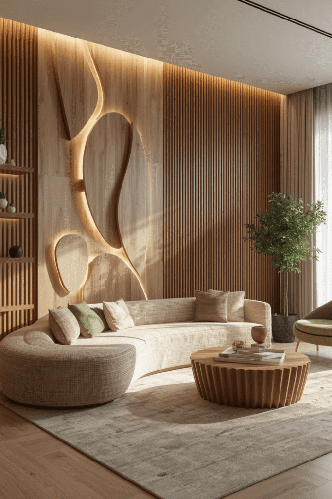 2. Bring in real wood, not just wood-look laminate
