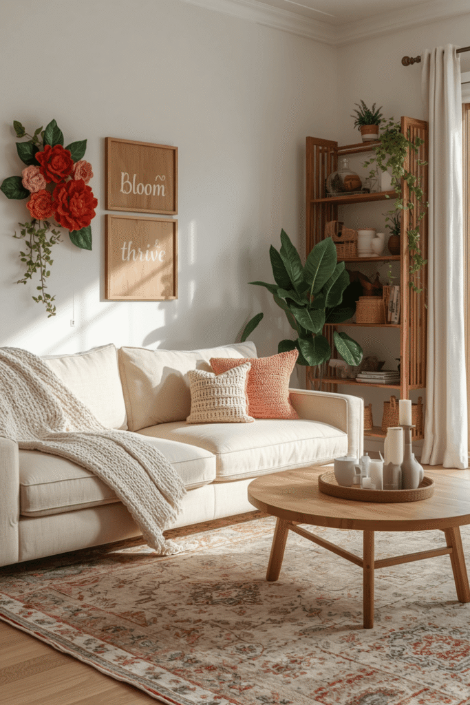 3. Prioritize warm lighting over warm decor volume