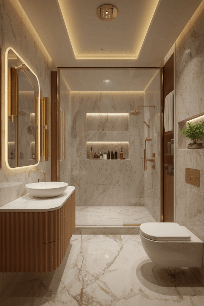 3. Watch for marble-look alternatives if you want the trend without full commitment