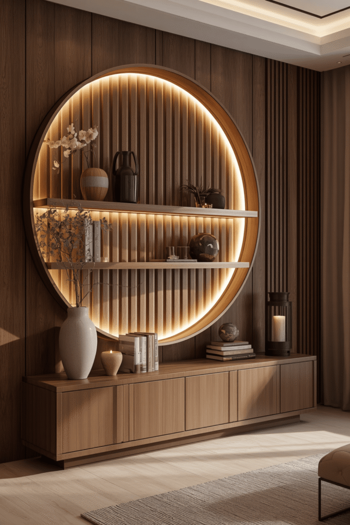 4. Style shelves in odd-numbered groupings