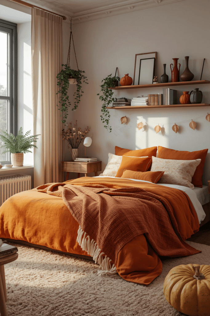 5. Layer a rug or add a smaller accent rug near the bed