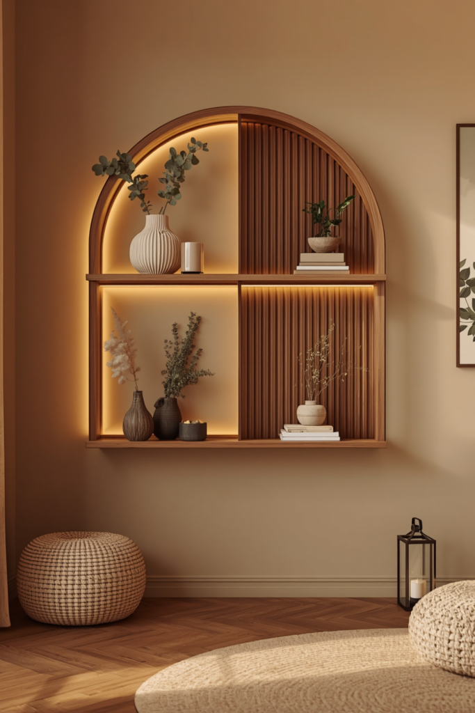 5. Leave visible negative space, don't fill every shelf completely