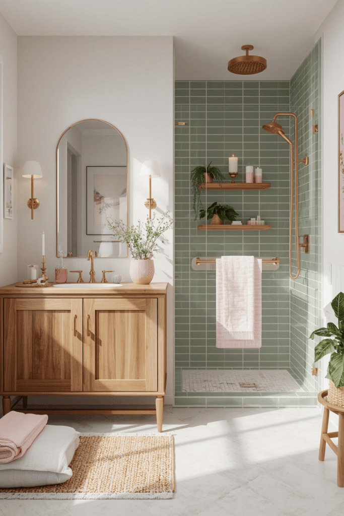 5. Use peel-and-stick wallpaper if you're renting