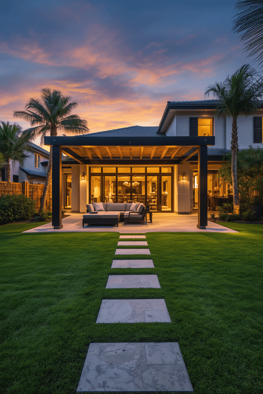 A feature wall or garden screen for privacy and structure