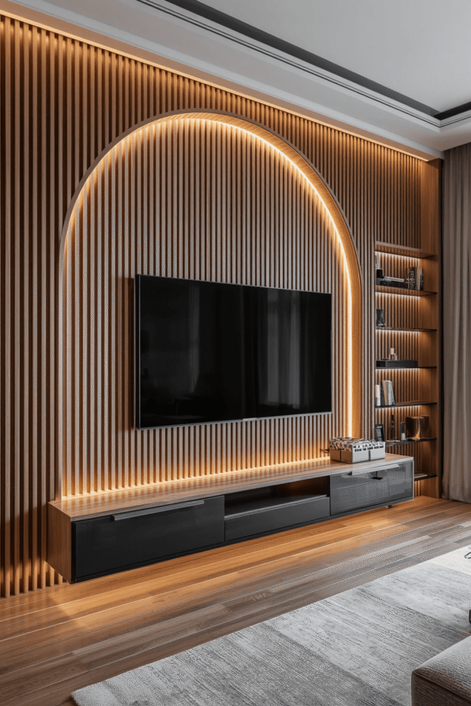 Curved or Arched Slat Panels