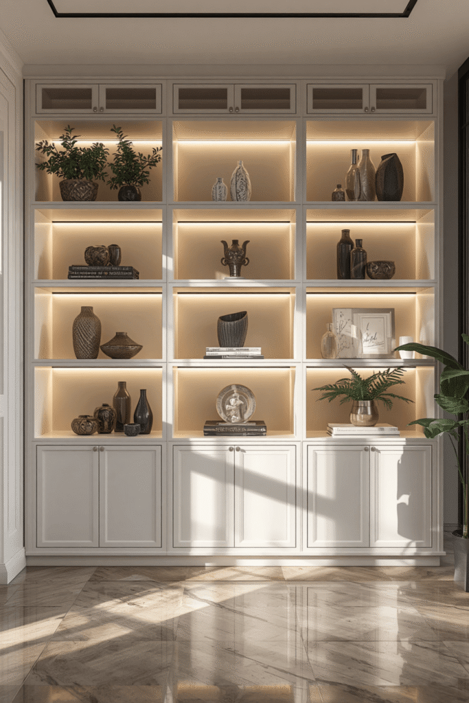Floating Shelves in the Bedroom
