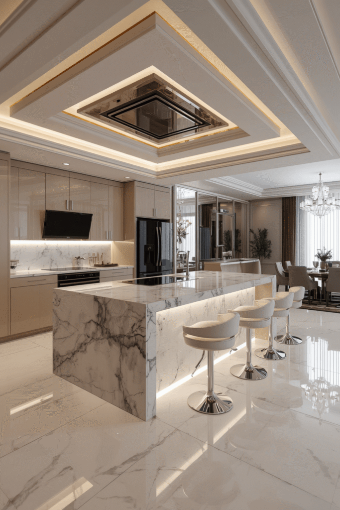 Textured Stone Backsplash 