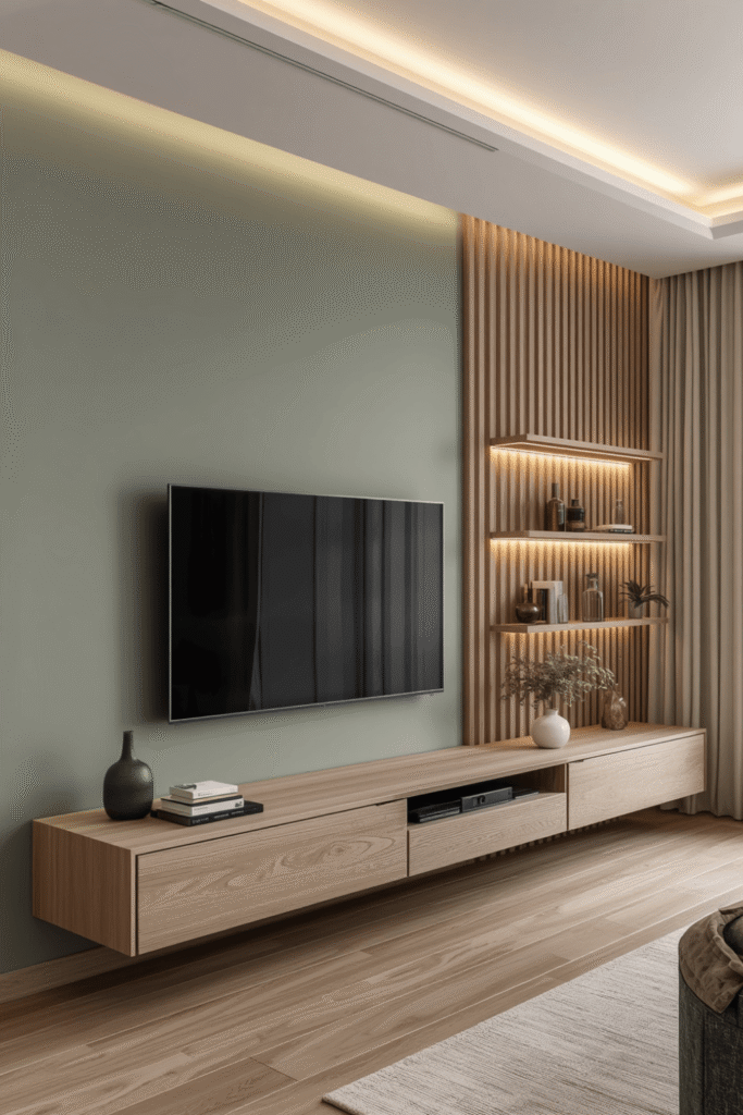 Wall-Mounted Floating Console