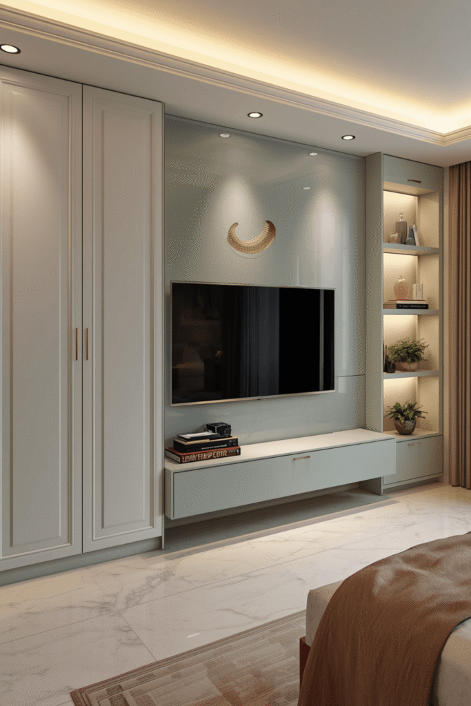 Wardrobe with Under Bed Storage Integration