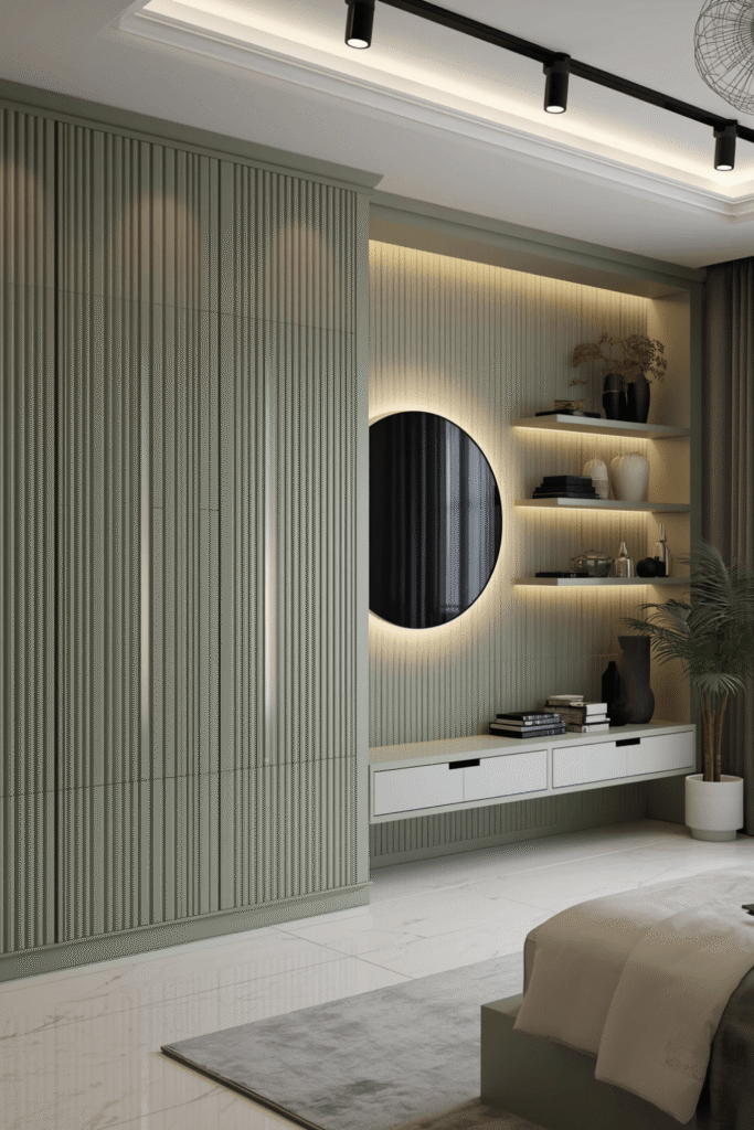 Wooden Slat Wardrobe Doors