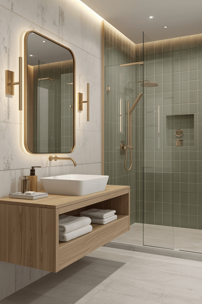 Woven baskets for bathroom storage