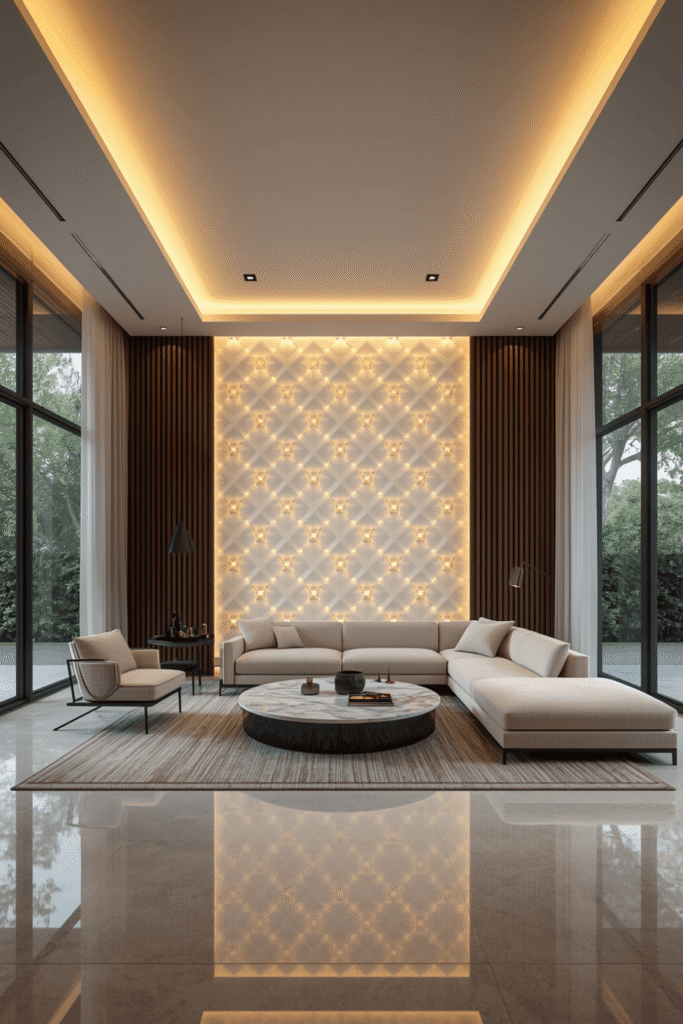 10. Living Room Ceiling Ideas