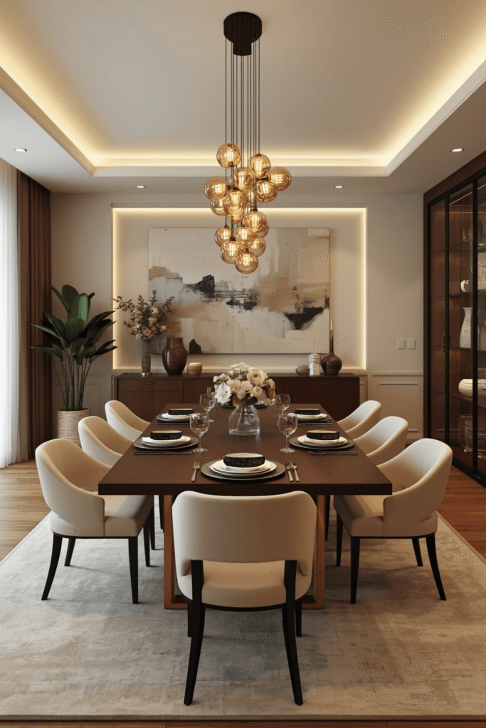 2. Modern Dining Room Cohesion