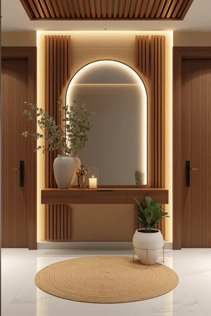 3. Layer in a wall sconce or table lamp for warmth