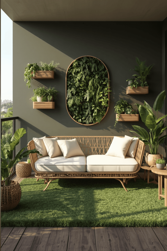 4. Add soft textiles for tactile coziness, not just greenery