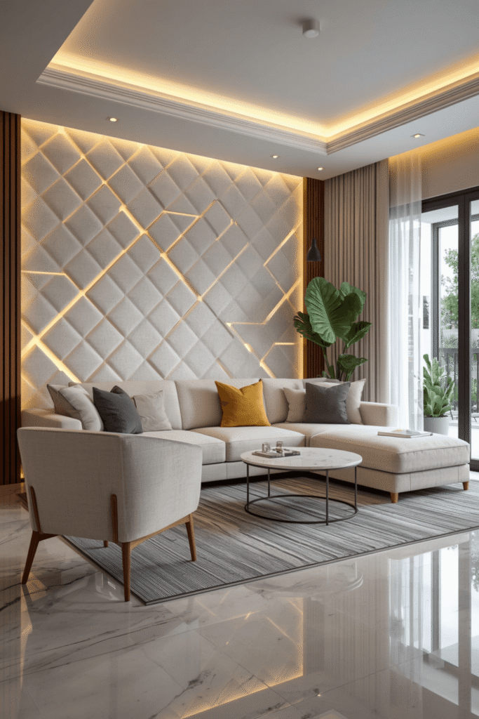 4. Modern Coastal Living Room Ideas