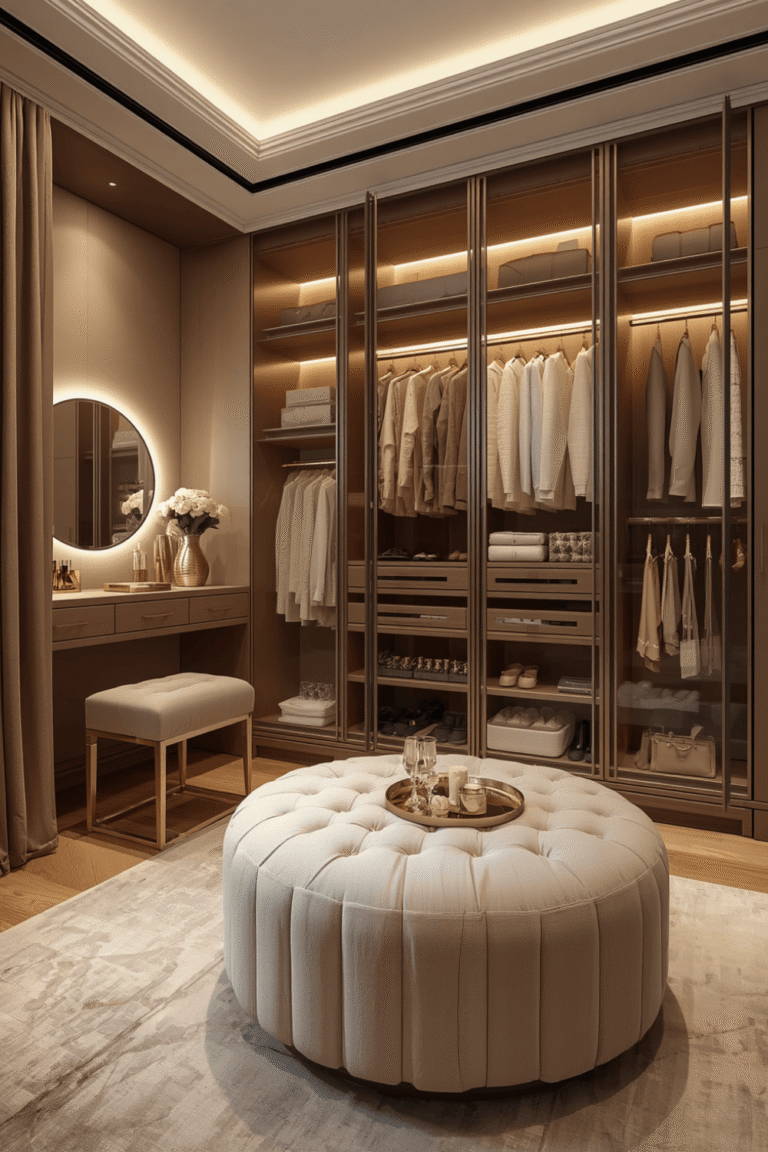 5. Elegant Walk In Closet Touches