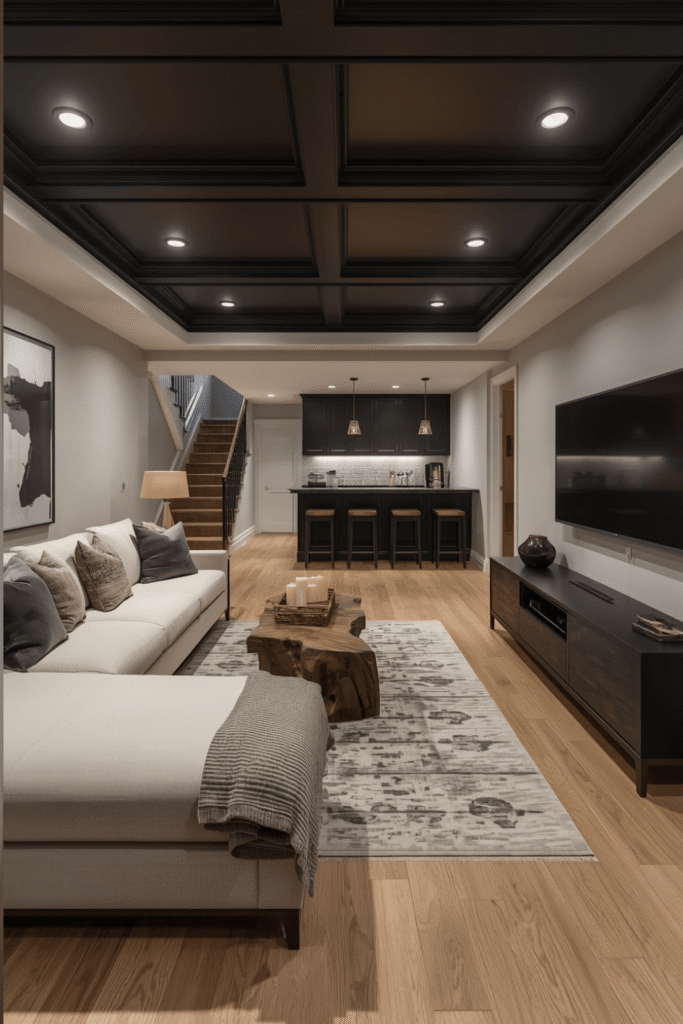 7. Modern Basement Ideas
