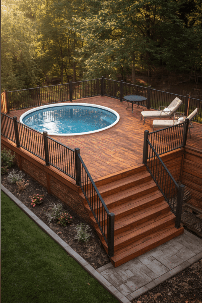 8. Backyard Pool Landscaping Ideas