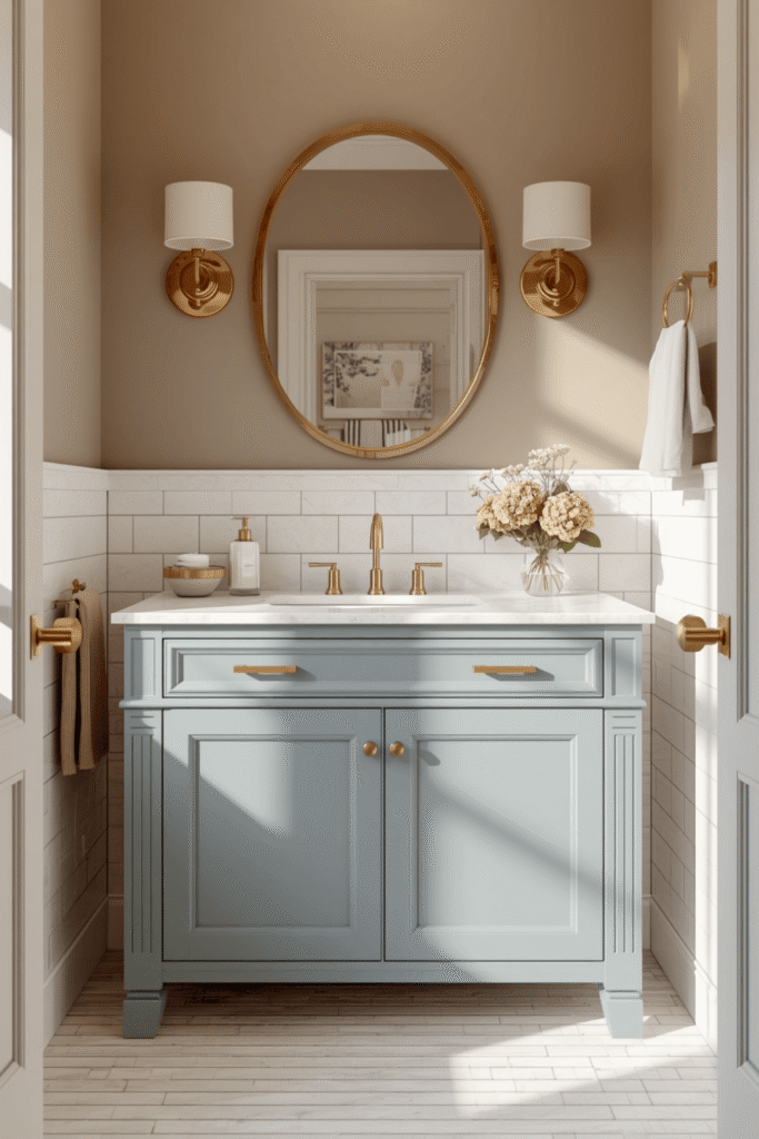 9. Blue Vanity Bathroom Ideas