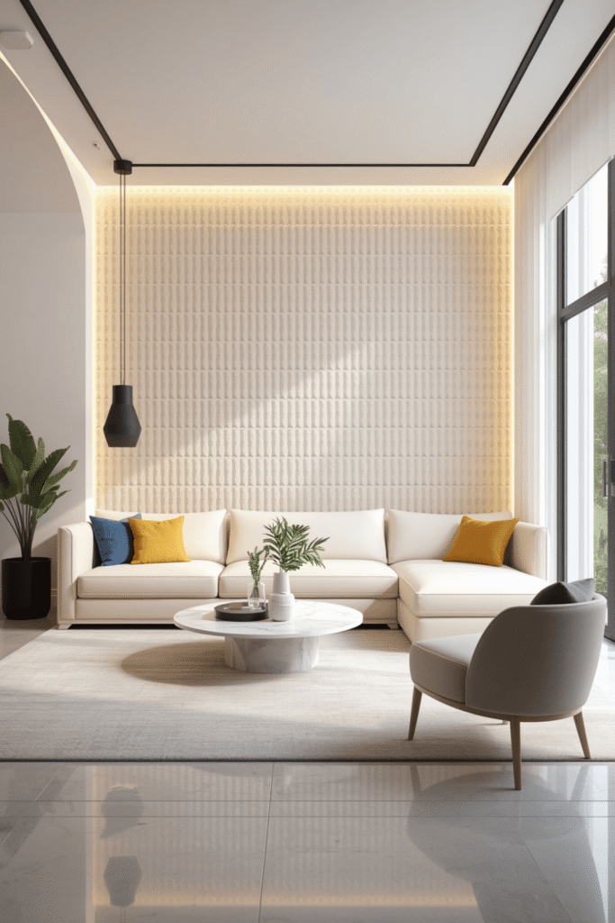 9. Living Room Accent Wall Ideas